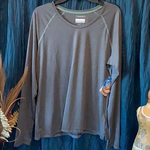 Gray long sleeve ladies large Columbia UV shirt